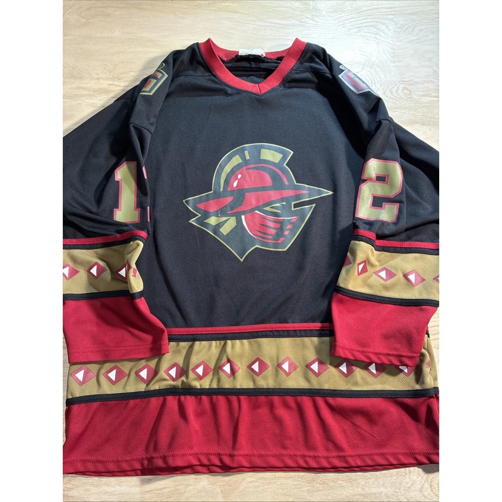 2012 Atlanta Gladiators Hockey Jersey XXL Black Kroger‎ Sponsor Promotions Mens